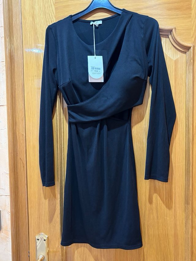 Vestido negro corto S/M sin estrenar con etiqueta