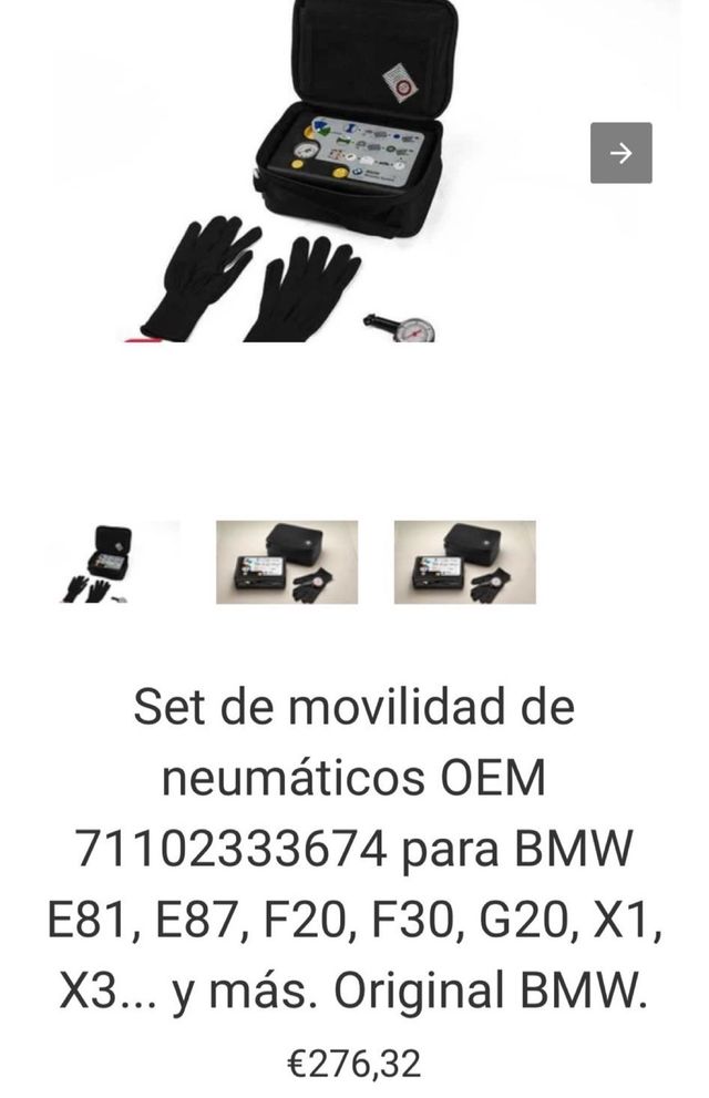 Kit antipinchazos BMW NUEVO