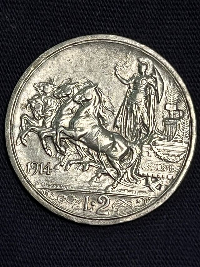 2 Lire 1914 - Vittorio Emanuele III