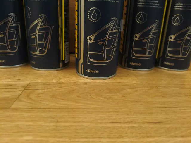 5 Botes Spray Silicona Mannol 9963 de 450ml