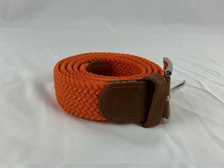 Cinturón elástico trenzado naranja