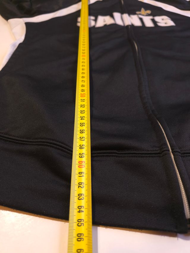 Chaqueta NFL Saints Mujer L Negro