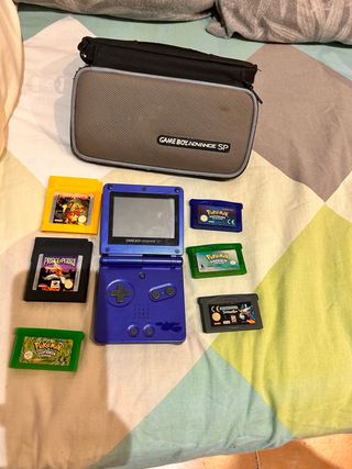 Nintendo Game Boy Advance SP Azul + Juegos