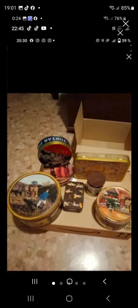 Antiche lattine da collezione