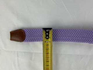 Cinturón elástico trenzado lila