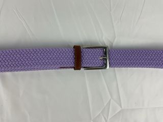 Cinturón elástico trenzado lila