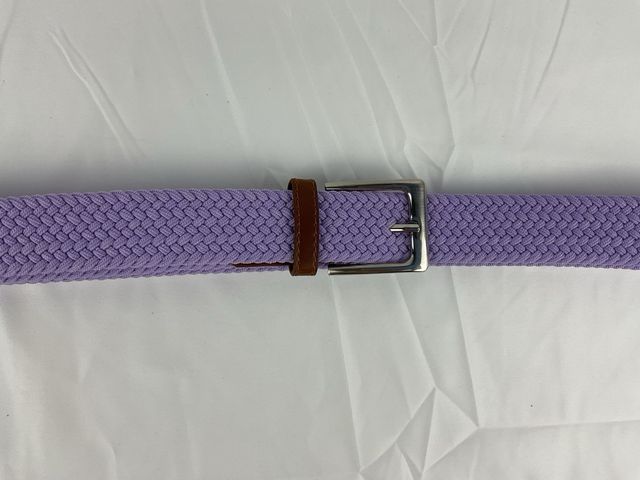 Cinturón elástico trenzado lila