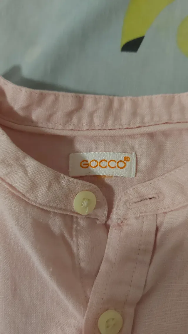 2 Camisas Niño Cuello Mao 4-5 Años