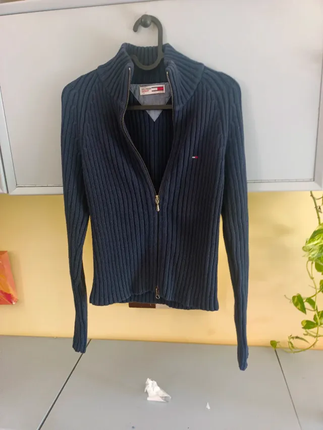 Jersey Tommy Hilfiger cremallera azul