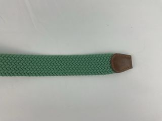 Cinturón elástico trenzado verde