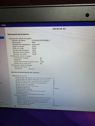 MacBook Air 13 8GB RAM 512GB SSD como nuevo Apple