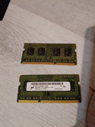 2x 2GB RAM DDR3 Micron MT8JTF25664HZ-1G6M1