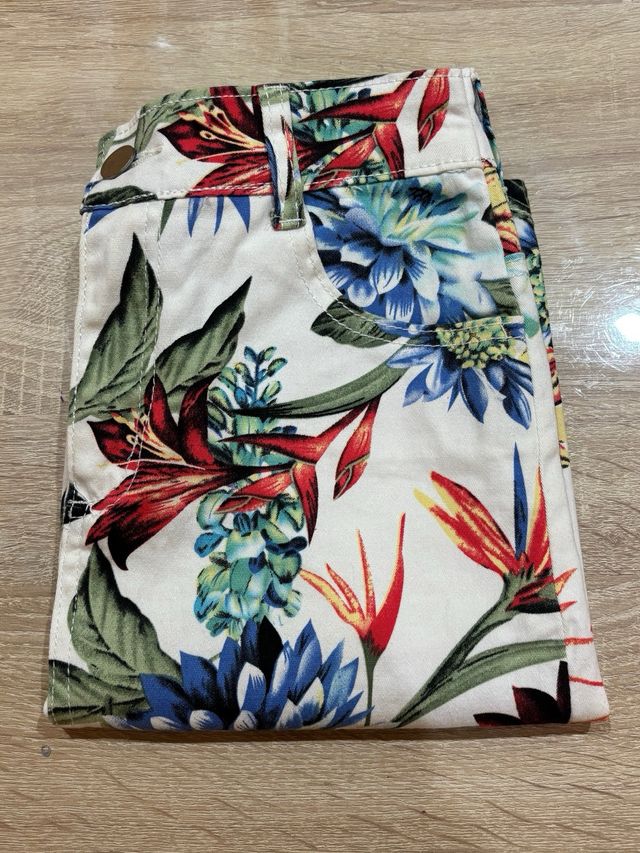 Falda estampada floral S