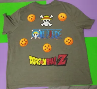 Camiseta Anime Dragon Ball y One Piece