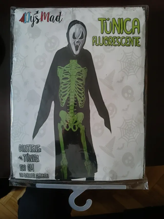 Túnica esqueleto fluorescente