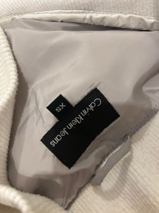 Piumino Calvin Klein bianco donna