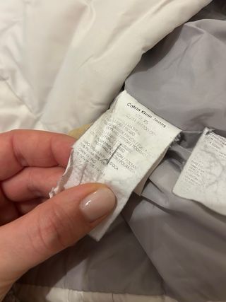 Piumino Calvin Klein bianco donna