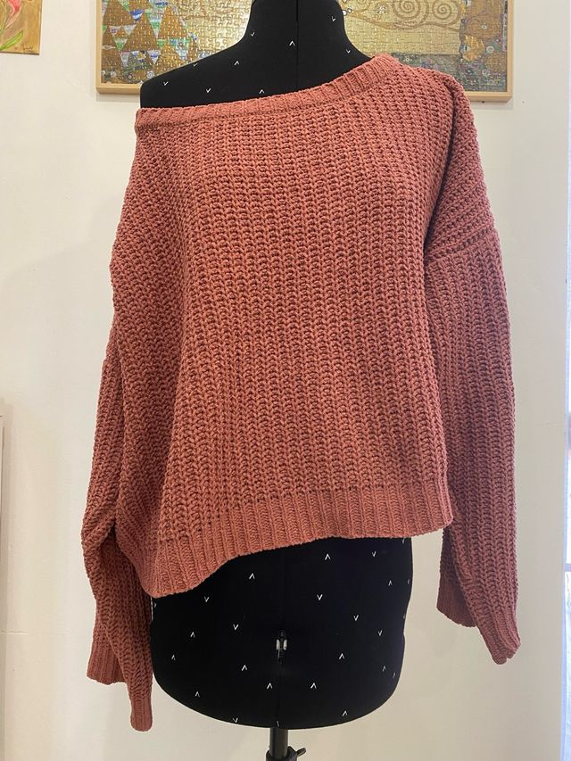 Maglione DoubleZero taglia M colore terracotta