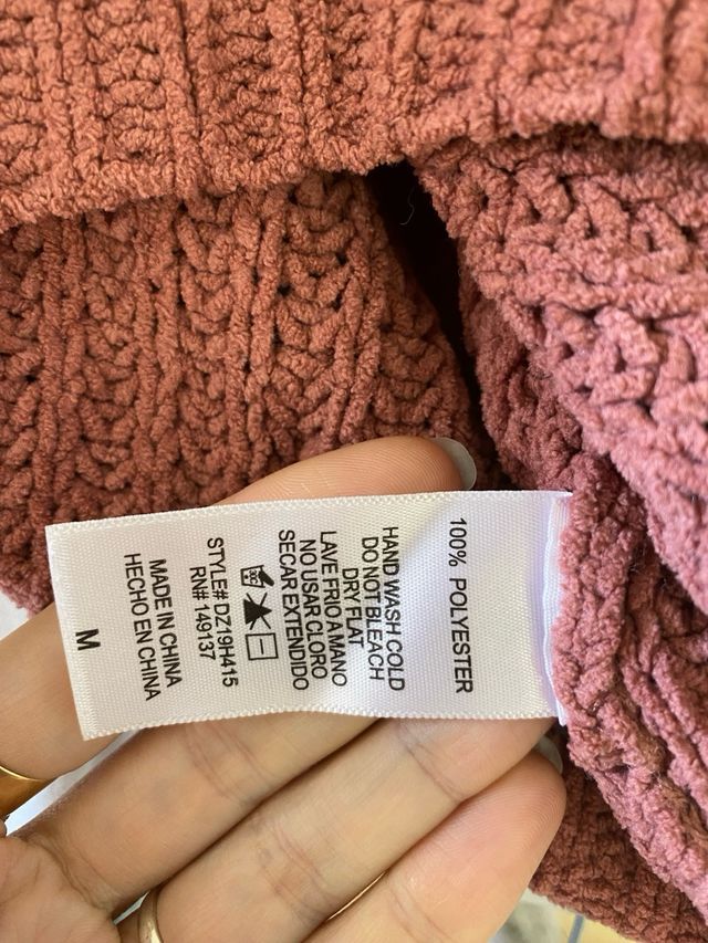 Maglione DoubleZero taglia M colore terracotta