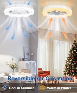 Lámpara Ventilador Techo LED Control Remoto