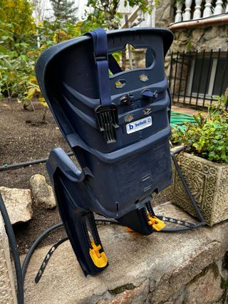 Silla Bebé para Bicicleta Azul/Amarillo