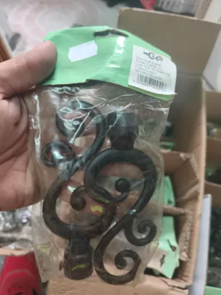 Lote 120 parejas Terminales Cortina Forja