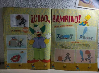 Álbum Cromos Simpsons II + 103 Cromos