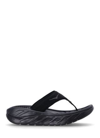 Chanclas Hoka Recovery Flip negras mujer