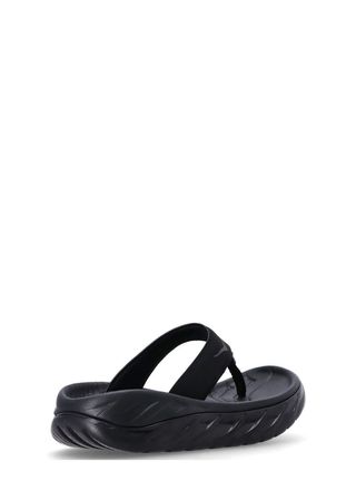 Chanclas Hoka Recovery Flip negras mujer