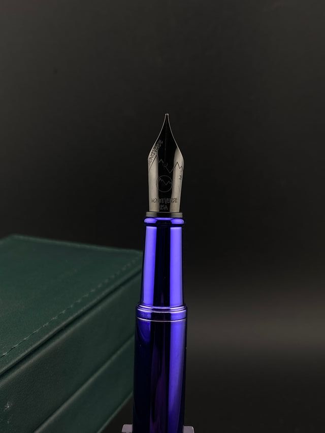 Pluma Estilográfica Monteverde Impressa Azul