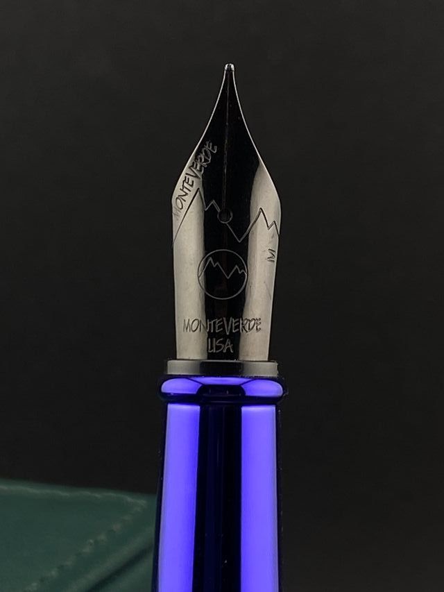 Pluma Estilográfica Monteverde Impressa Azul