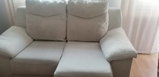 Sofá de 2 plazas blanco
