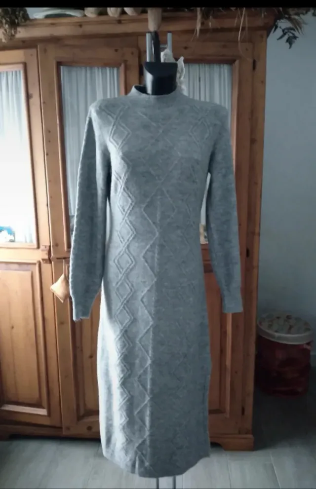 Vestido punto Springfield Gris T. M/L