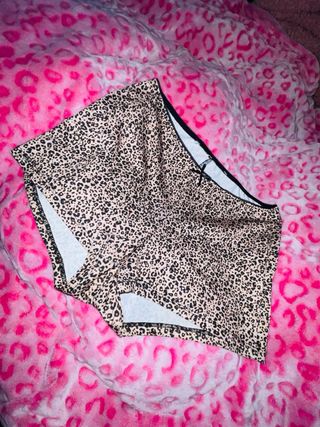 Shorts de estampado animal print