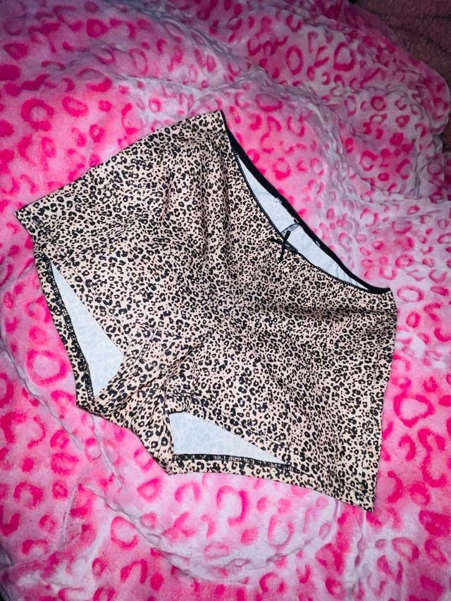 Shorts de estampado animal print