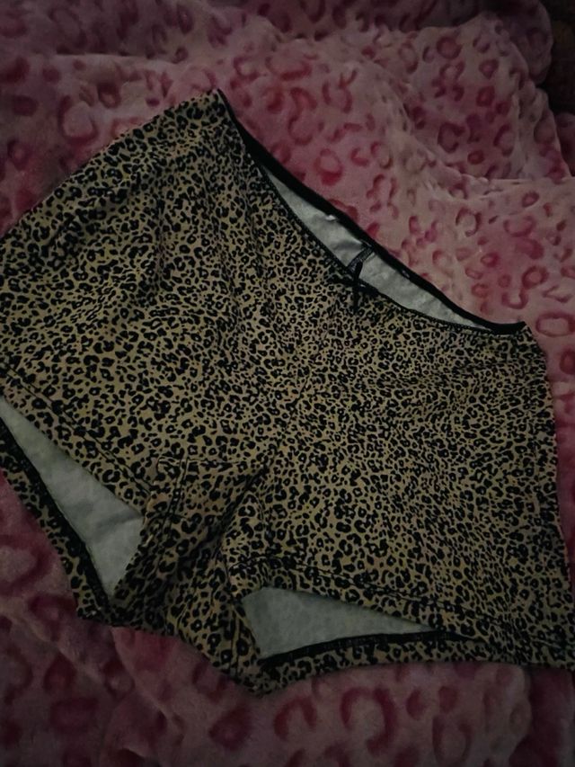 Shorts de estampado animal print