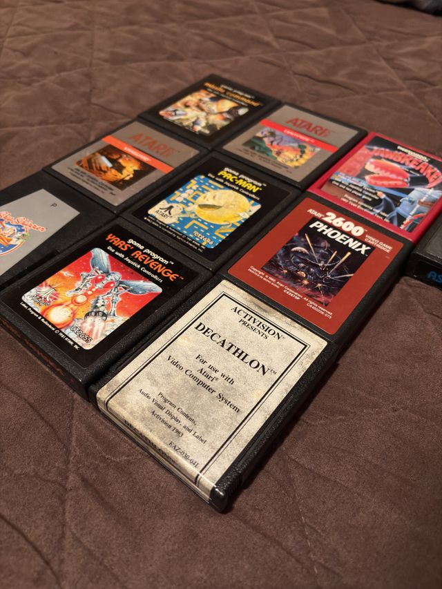 Lote 10 Juegos Atari 2600 Arcade