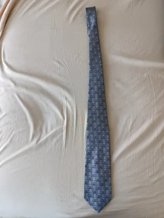 Corbata Italiana Azul y Gris