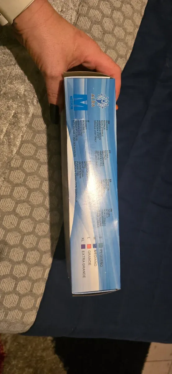 Luvas descartáveis ALBA - Tamanho S M L