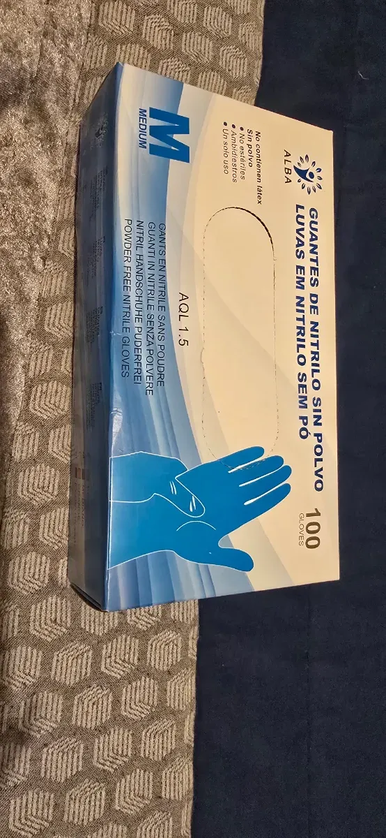 Luvas descartáveis ALBA - Tamanho S M L