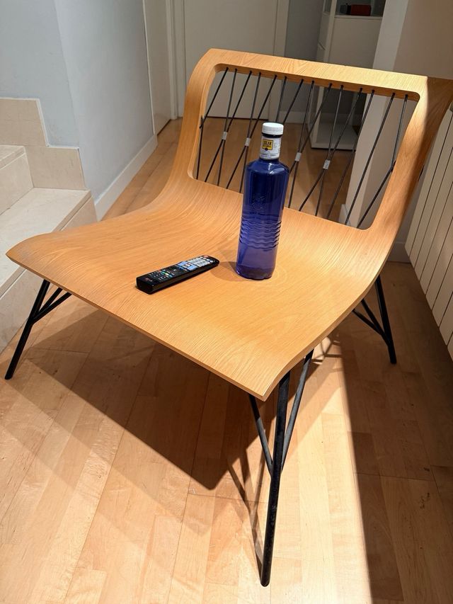 Silla diseño madera y metal