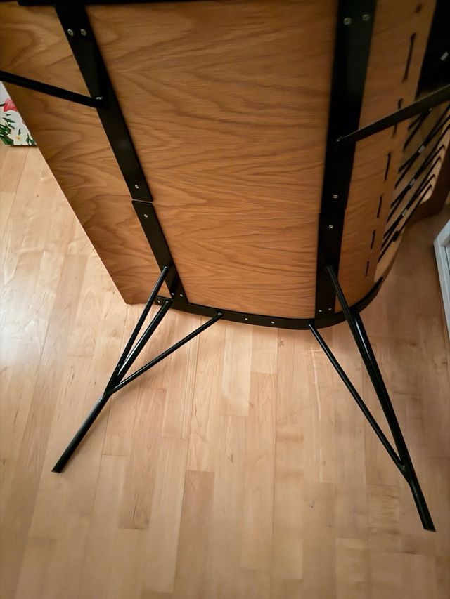 Silla diseño madera y metal