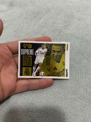 Carta Supreme Extra Gold Mbappé Panini