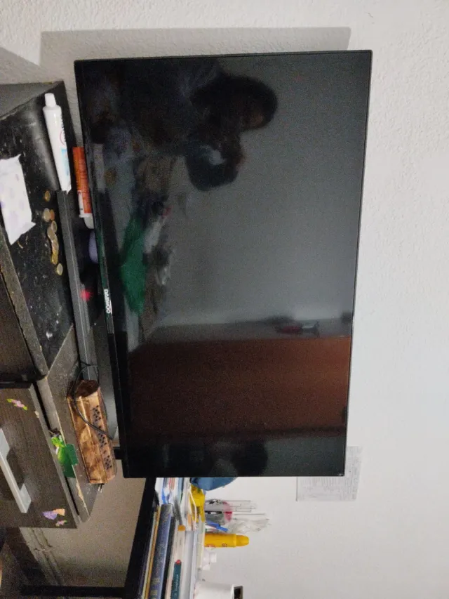 Televisor Negro venta por viaje ✈️