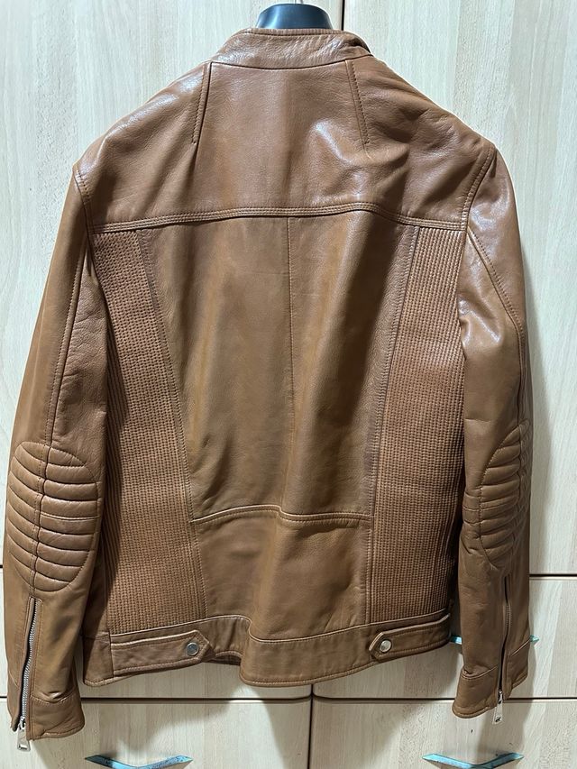 cazadora Zara Marrón Hombre