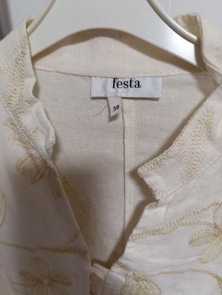 Casaca Festa media manga bordada