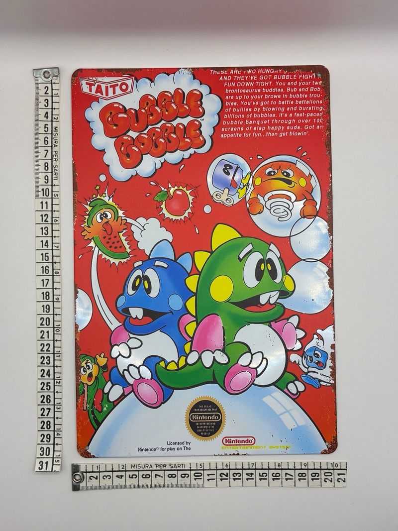 Imagen de Póster de aluminio Bubble Bobble Taito V4