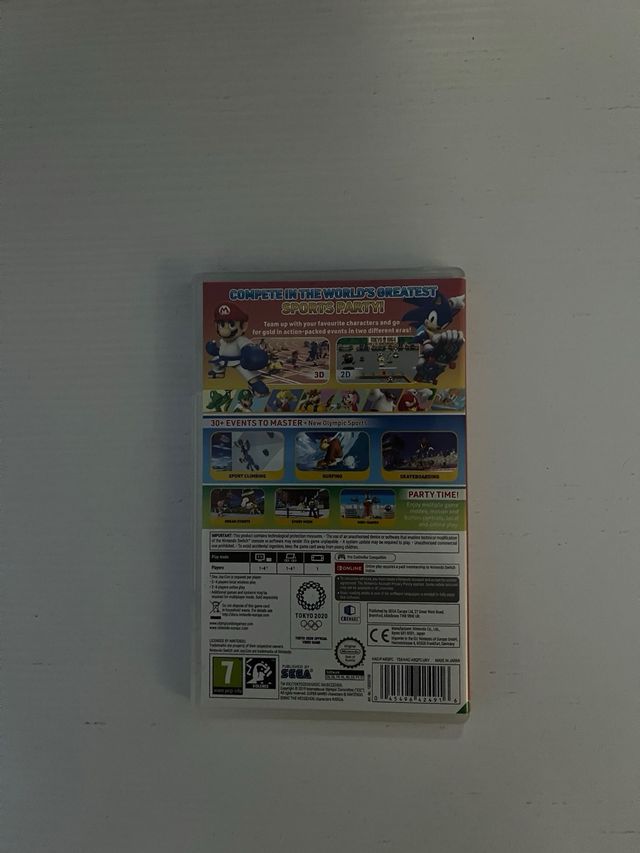 Mario & Sonic Olympic Games Nintendo swich 2020
