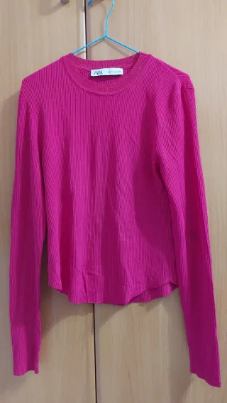 Camiseta Zara Fucsia Talla S