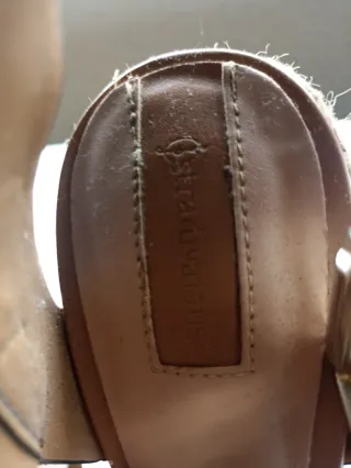 Zapatos de cuña altos de esparto